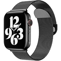 Metal Mesh Stainless Steel Compatible with Apple Watch Band 38mm 40mm 42mm 44mm, Sport Wristband Loop Magnetic Clasp…
