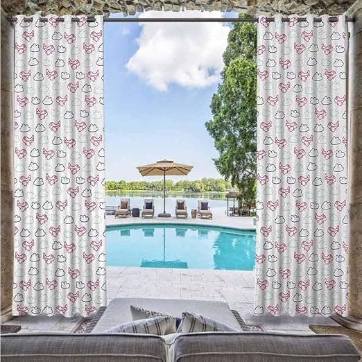 ScottDecor Panel de cortina para exteriores para pérgola, patio, balcón