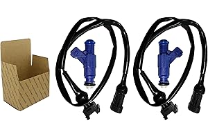 GAUTORY Fuel Injector Harness Set Compatible with 2006-2009 Polaris Ranger 700 800, 2005-2009 Ranger XP 700 800, 2008-2010 RZR 800, 2007-2009 Sportsman X2 700 800 Replace 1202863, 1253558, 0280156208 Set of 2