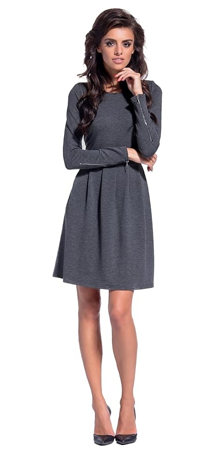 Lemoniade Trendiges Kleid mit Langen Ärmeln und Kurzem Rock