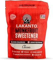 Lakanto Monkfruit 1:1 Sugar Substitute | NON GMO (Classic White, 1 Ibs)