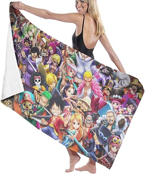 Amazon Co Jp おしゃれ ビーチタオル ワンピース One Piece 1 バスタオル スボッツタオル ソフトタオル 超吸水 防砂 大判 海水浴 海 ビーチ お風呂 湯上りタオル 速乾性 ビーチマット 軽量 大きい 薄手 花見 ホーム キッチン