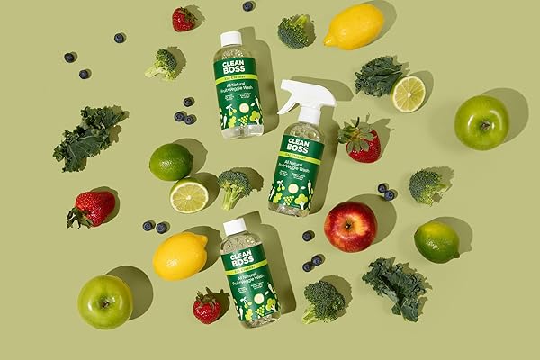 CLEANBOSS EAT CLEANER TRIPLE-ACTION FRUIT + VEGGIE WASH – 12 OZ, PACK OF 3 – REMOVES HARMFUL RESIDUE – KEEPS PRODUCE FRESH UP TO 5X LONGER – INCLUDES ONE TRIGGER – VEGAN, GLUTEN FREE – IMPROVED NOZZLE