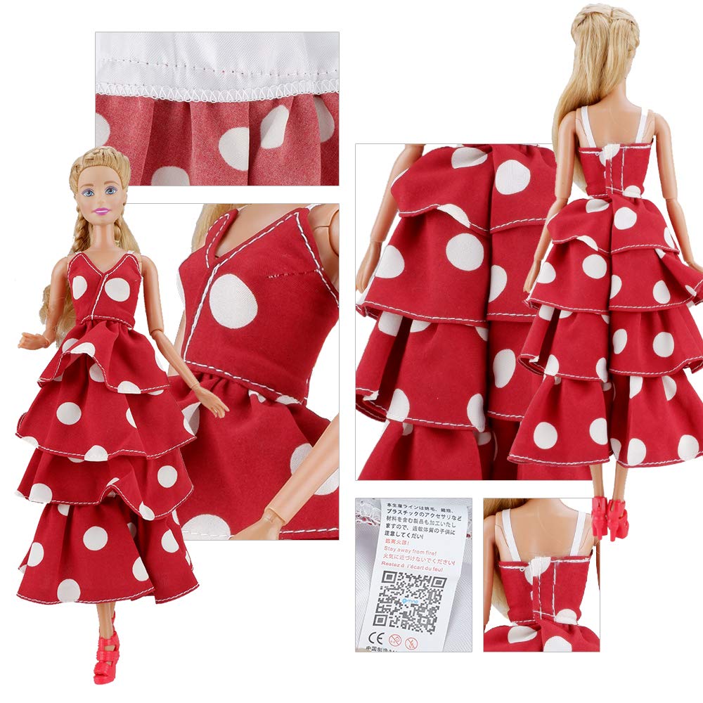 E-TING 3 Sets Doll Clothes Chiffon Skirt Jumpsuits Office Style Wears Dress for 11.5 Inches Girl Dolls