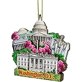 3D Washington DC Christmas Ornament