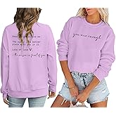 JINTING You Are Enough Sweatshirt for Women Mental Health Dear Person Behind Me Hoodie Shirt Inspirational Pullover Top