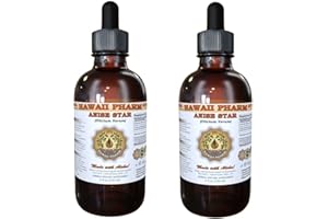 HAWAII PHARM HawaiiPharm Anise Star Liquid Extract, Organic Anise Star (Illicium verum) Tincture 2x4 oz