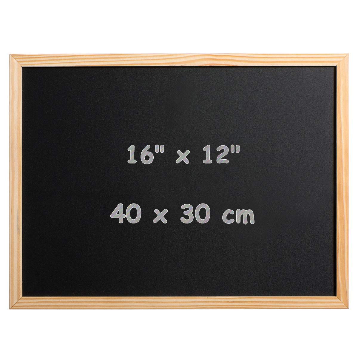 DOEWORKS a3 Blackboard 40cm x 30cm Wall Mounted Small Chalkboard for Kitchen, School and Office, Wood Frame Chalk Board