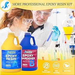 JHKL RESIN Epoxy Resin Kit 1 Gallon Crystal