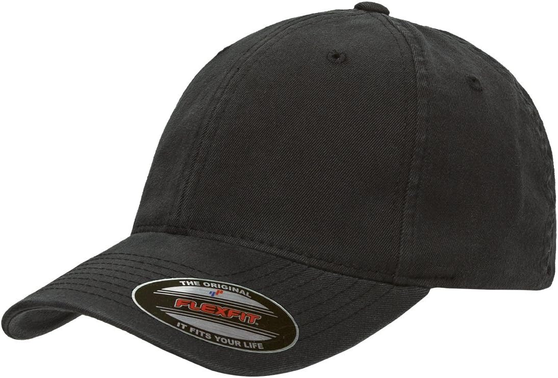 Yupoong Flexfit Men's Low-Profile Unstructured Fitted Dad Cap