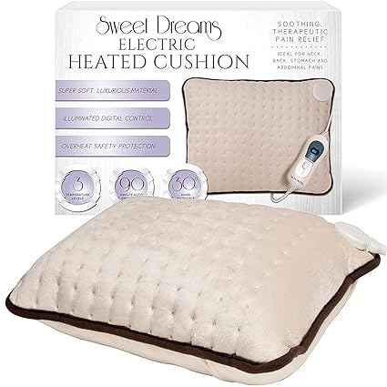 Sweet Dreams Electric Heated Cushion Pillow Heat Pad For Back Pain