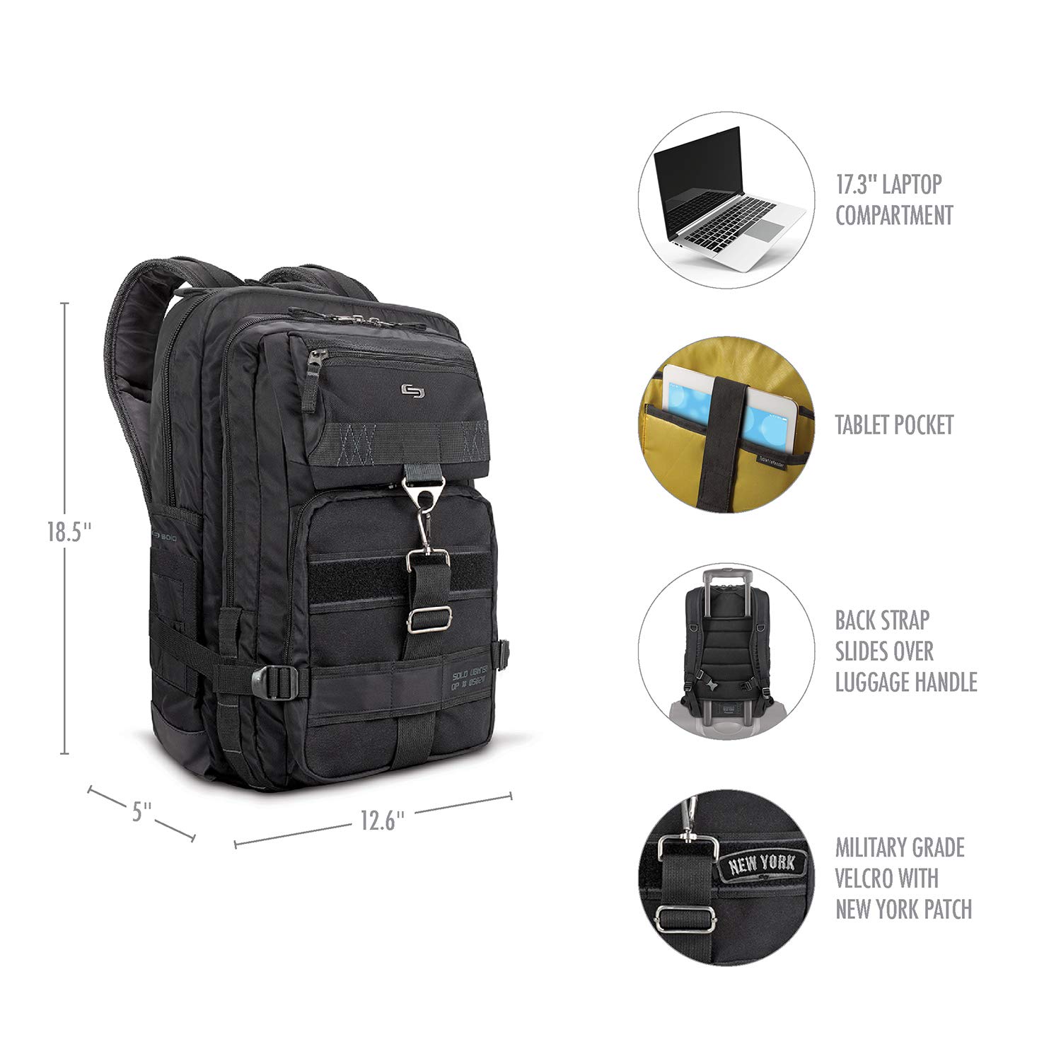 solo altitude 17.3 laptop backpack