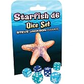 SJG Starfish D6 Dice Set, Six 16mm dice in Three | blister pack