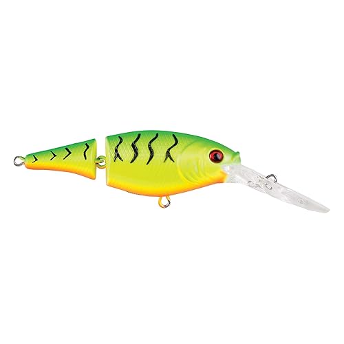 Berkley Flicker Shad Jointed Fishing Lure, Firetiger, 1/3 oz, 2 3/4in | 7cm Crankbaits, Size, Profile and Dive Depth Imitates Real Shad, Equipped with Fusion19 Hook