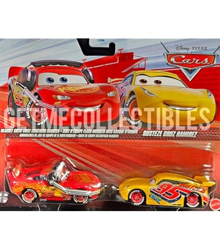 Amazon.com: Disney Cars Toys 3, Rev-n-go Racing Tractor & Rusteze