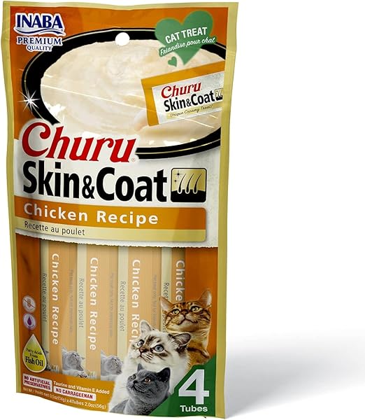 INABA CHURU LICKABLE PURÉE NATURAL CAT TREATS FOR...