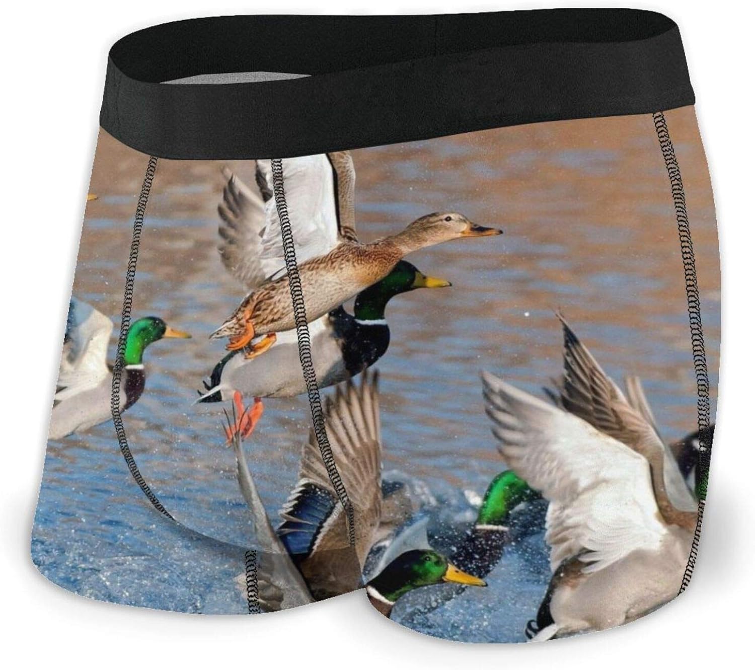 Mallard Hunting Duck Men's Underwear Boxer Briefs Breathable Low Rise