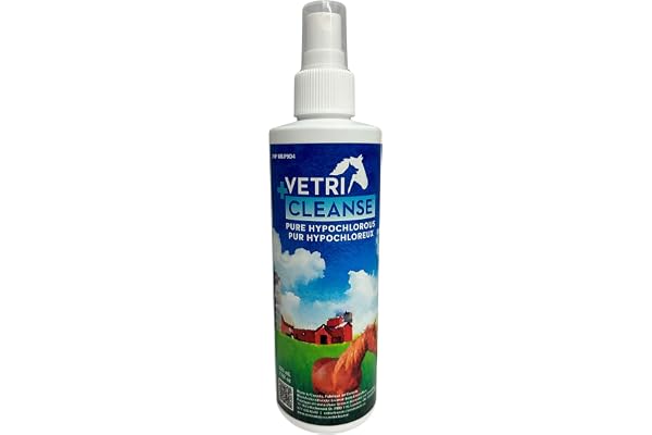 VetriCleanse Pet Itch Relief & Wound Care Spray with Hypochlorous Acid - Skin + Coat Care - Dog & Cat Deodorizer, Eye Cleaner