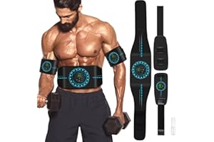 KETAN ABS Stimulator Muscle Toner, AB Machine for Abdomen/Arm/Leg, Muscle Stimulator for Muscle Growth, Ab Toning Belt Muscle Stimulator for Men and Women 3 Pack