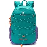 Winsnoty Small Hiking Backpack for Kids, Fit Outdoor Sports Park,Tealblue S | Lightweight and Small Size, Water-resistant Polyester Fabric