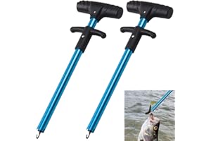 Blue Fishing Plier Tools Fisihing Hook Remover T-Shape Aluminum Extractor Squeeze-Out Fish Hook Tools Fishing Accessories 1Pa