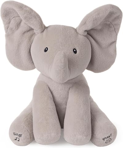 Baby GUND Flappy Elephant Interactive Musical Peek-a-Boo Plush 12-Inch