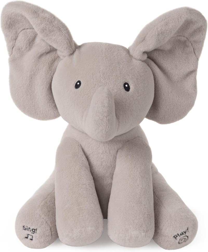 Baby GUND Flappy Elephant Interactive Musical Peek-a-Boo Plush 12-Inch