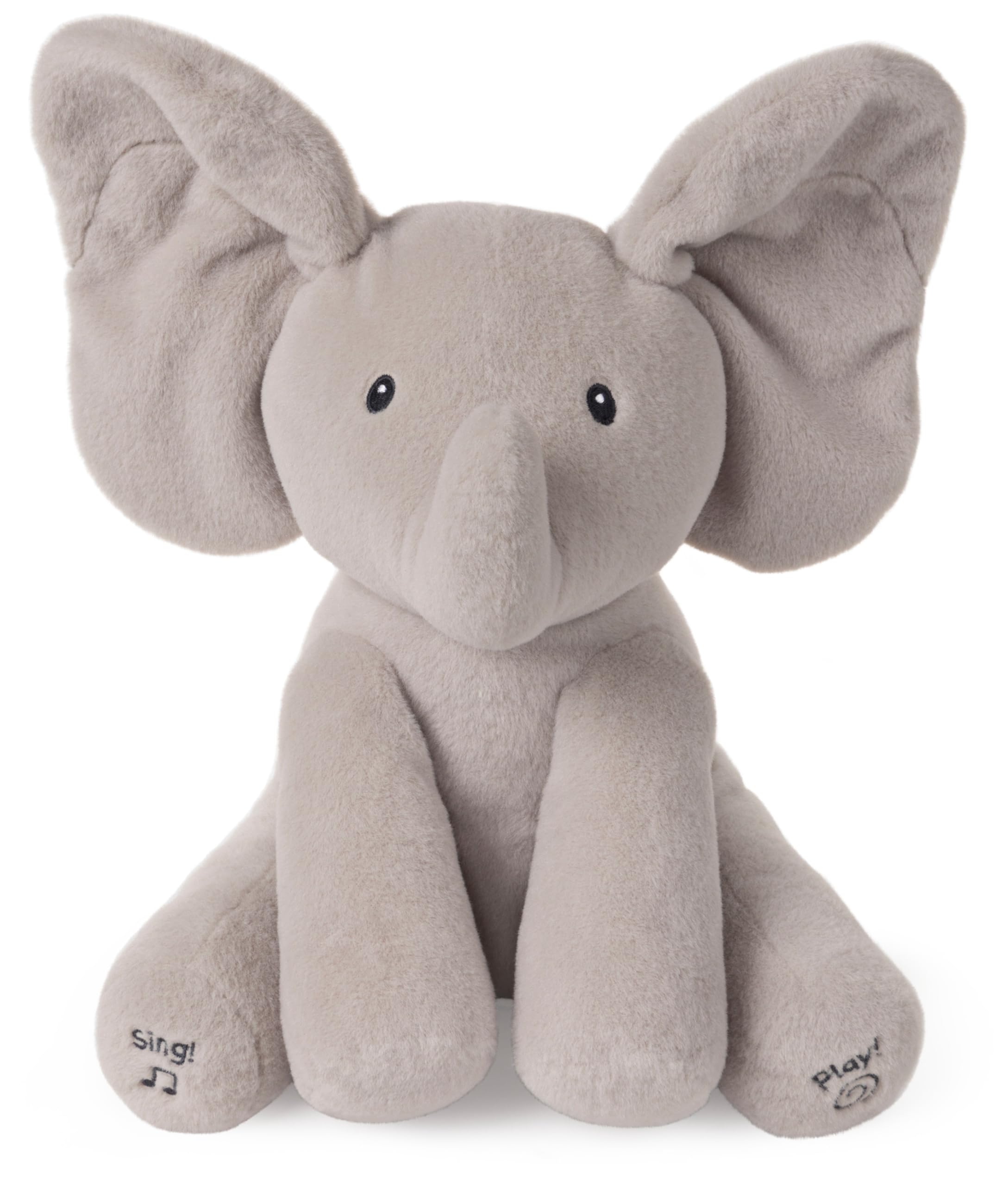 Official Baby GUND Flappy the Elephant, Interactive and Musical Cuddly Plush 12-Inch Stuffed Snuggly Peek-a-Boo Teddy GiftFluffy Animal Themed Soft Toy for Newborn Boys and Girls Aged 0-12 Months