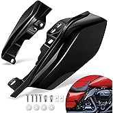 Benlari Gloss Black Mid Frame Air Deflectors Heat Shields Deflector 2009-2024 Compatible for Harley Davidson Touring Street G