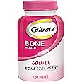 Caltrate 600 Plus D3 Calcium and Vitamin D Supplement Tablets, Bone Health Supplements for Adults - 120 Count