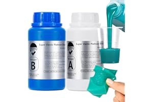 BBDINO Silicone Mold Making Kit, Super Elastic Liquid Silicon for Mold Making, N.W. 21.2 oz, 1:1 by Volume, Jade Green, Ideal for Casting Silicone Molds for Resin/Plaster/Wax/Jewelry etc.