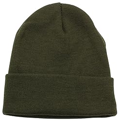 Top Level Unisex Cuffed Plain Skull Beanie Toboggan