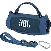 Peyyargo Silicone Cover Compatible with Charge 6 Portable Waterproof Drop-Proof Speaker (Blue)