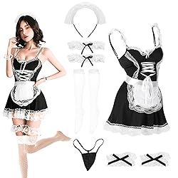 COYLINK Anime French Maid Outfit Sexy Femboy Apron
