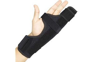 Vive Boxer Finger Splint Brace- Supports Pinky, Ring, Middle Metacarpals and Knuckles - Right or Left Adjustable Hand Brace - Straightening for Trigger Finger, Injury, Fracture, Broken, Tendonitis (7.75 inch)