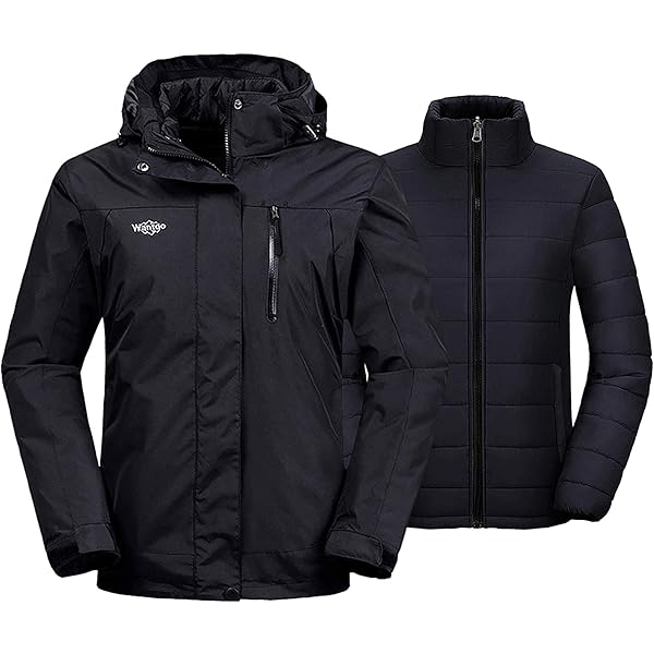 Amazon.com: 33,000ft Men's Waterproof 3-in-1 Ski Jacket, Warm