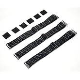 Jozlynn Adjustable Elastic Wig Band with Hooks No Slip Band 3Pcs Black | Elastic Wig Strap with Hooks, Adjustable and Anti-slip, Practical Tool for Glueless Lace Wigs and DIY Wig Making