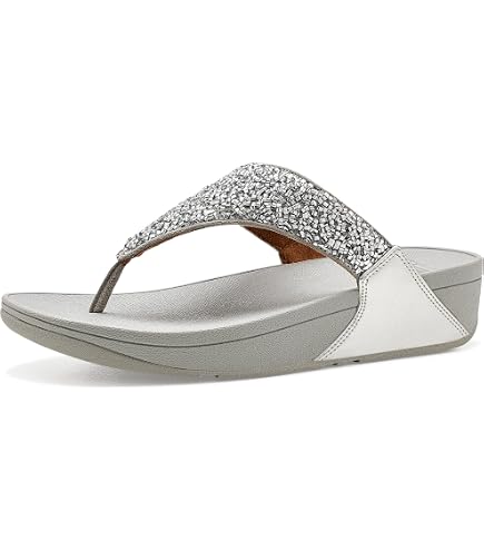 Amazon.com | FitFlop Womens Glitterball Toe Post Flip Flop Shoes