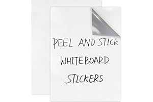 T&W SAME FILM Dry Erase Board Sticker - 8.3'' x 11.7'' x 2PK New Stain Proof Dry Erase Sheets - Whiteboard Stickers - White Board Stick On Wall/Desk/Refrigerator/Door/Locker/Home/Office/Classroom (White)