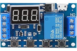 FAFEICY Relay Module Delay Power Off Disconnect Delay Cycle Timing Circuit Switch JZ-801