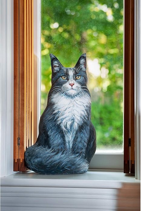 Amazon Fiddler S エルボ ブルー メインクーン 猫 ドアストッパー 装飾ドアストッパー インテリア 猫 ドアストップ メインクーン キャット 像 ワインストッパー バキュームポンプ オンライン通販