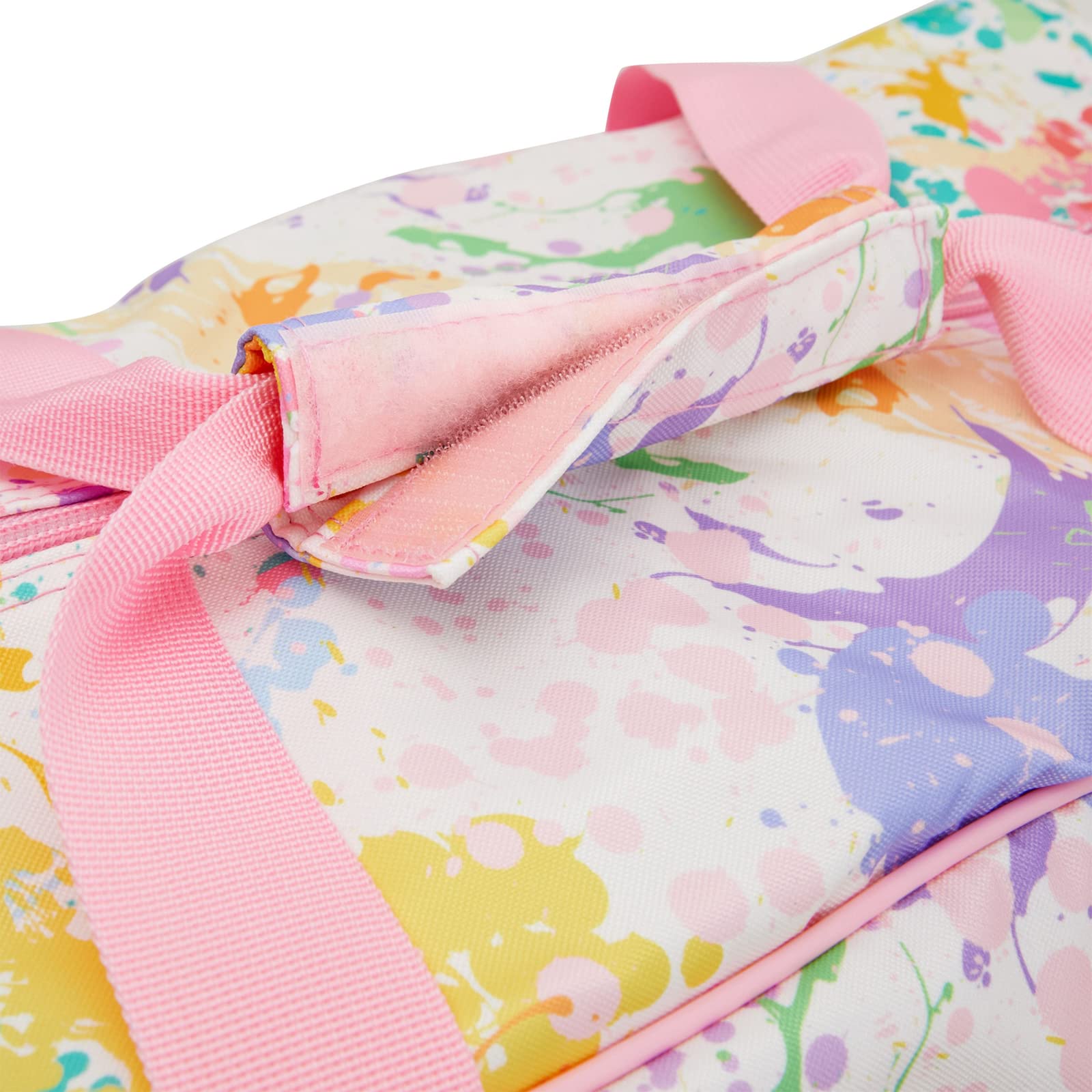 Bright Creations Pastel Watercolor Sewing Machine Carrying Case - Universal Tote Travel Bag Accessories Organizer Compatible with Most Standard Machines (18.1 x 9.4 x 12.2 Inch)