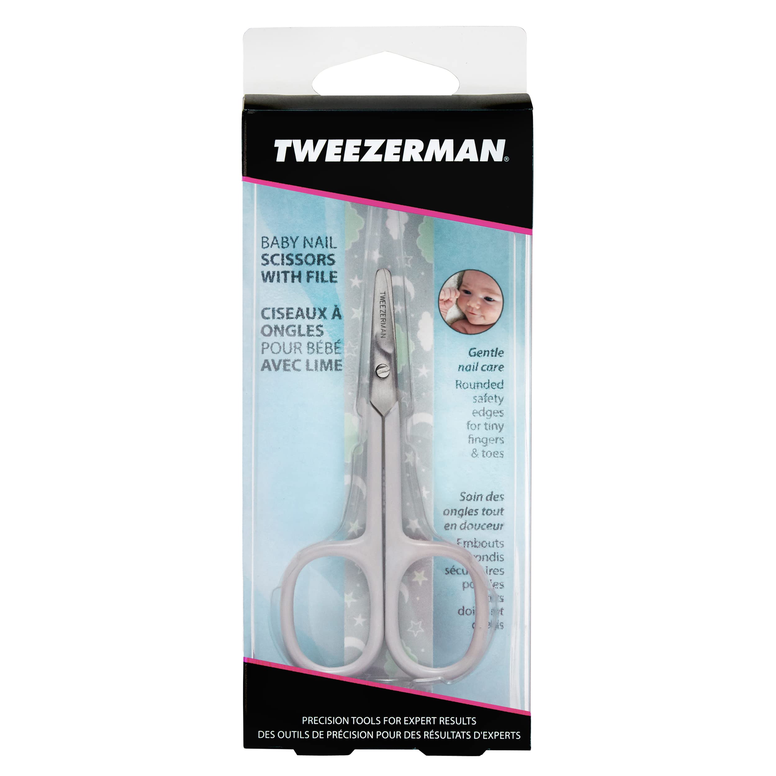 Tweezerman Baby Nail Scissors with Bear File (Assorted)