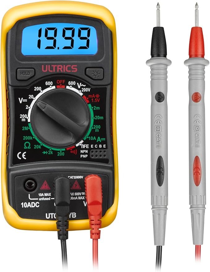ULTRICS Digital LCD Multimeter Voltmeter Ammeter OHM AC Amazon.co.uk