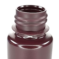 EISCO - Pack of 12, 60mL Wide Mouth Amber HDPE