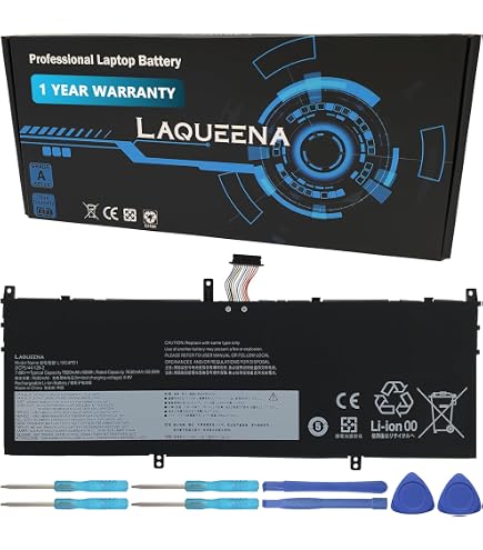Batteria Ricambio Per Lenovo Yoga C640-13IML E Modelli Compatibili - L19C4PD1, 60Wh, 7820mAh, 4 Celle Li-Ion, Garanzia 12 Mesi