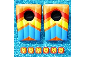 TOY Life 2 Sets Inflatable Pool Games Toys, Pool Cornhole Game Floating Toys for Adults Family, Water Games for Adults, Bean 