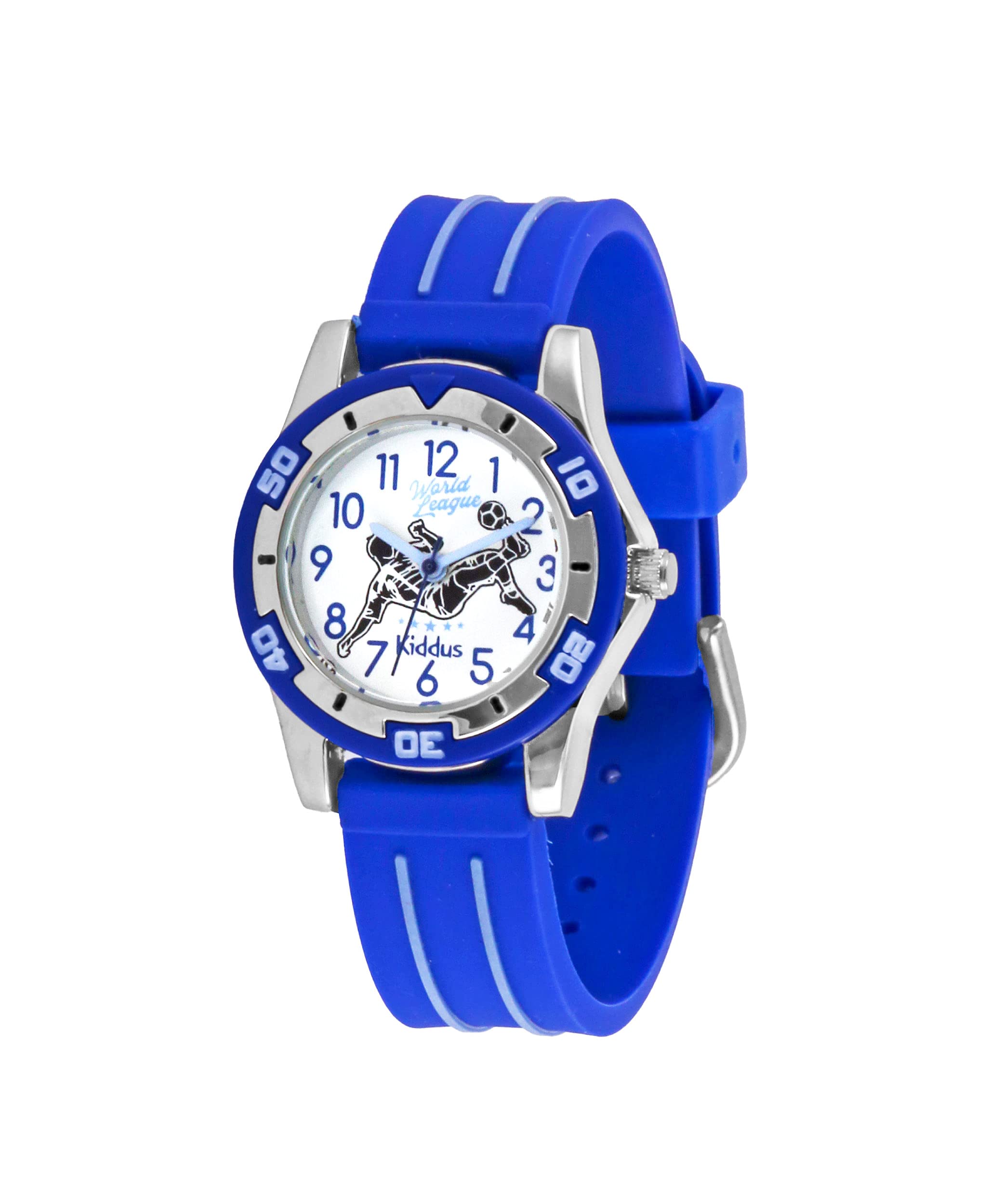 Kiddus Sportive and Educational Children's Watch for Children, Boys and Girls. Analog Wrist Watch for Learning Clock with Exercises