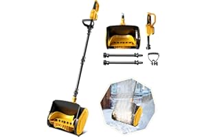 Cordless Snow Shovel Compatible with Dewalt 20V Battery, Electric Power Snow Thrower, Handheld Snow Blower with Adjustable Fr