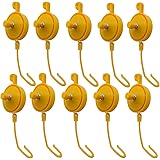 FishYuan Plant Yoyo Grow Hanger with Stopper, Adjustable Indoor Plant Support Yo Yo (Pack of 10)